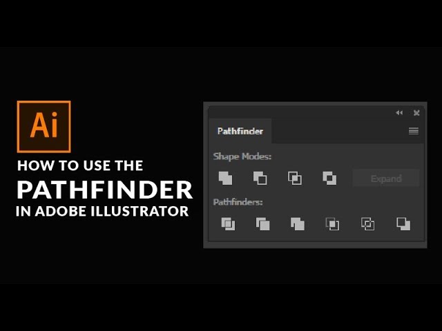 how to use pathfinder in adobe illustrator