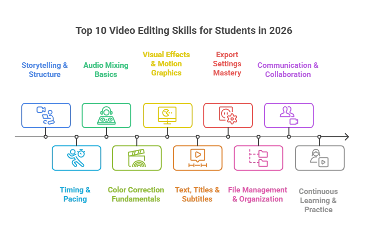 Top video editing skills for students
