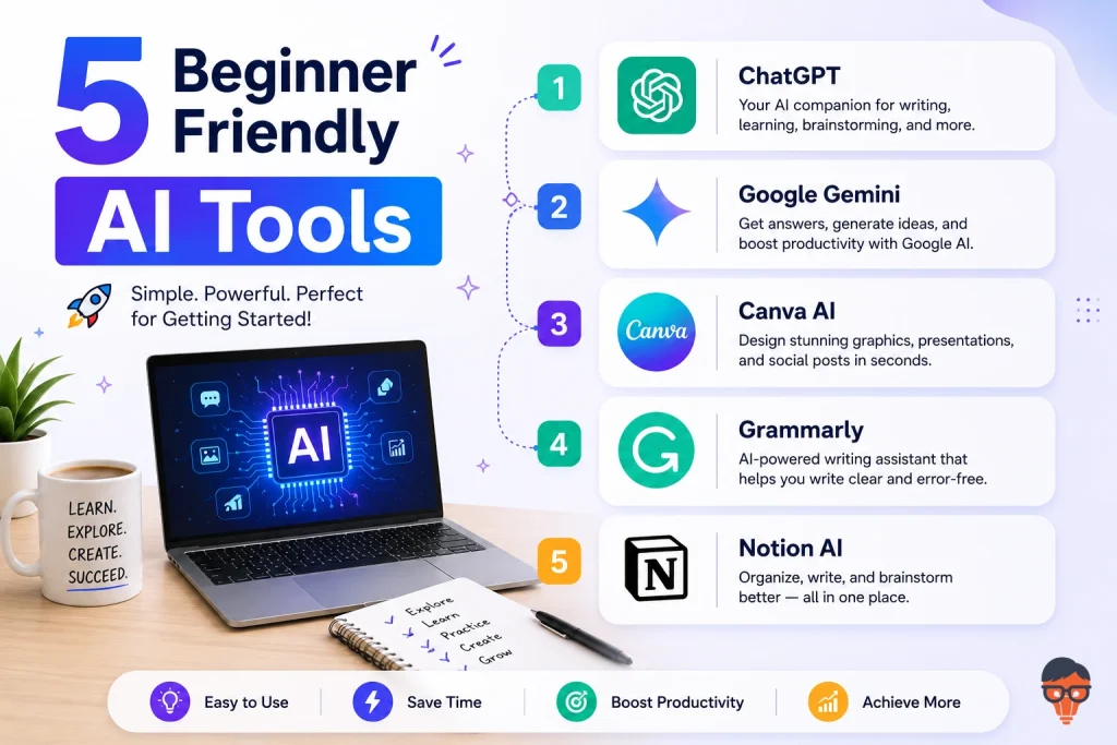 5 beginner friendly ai tools