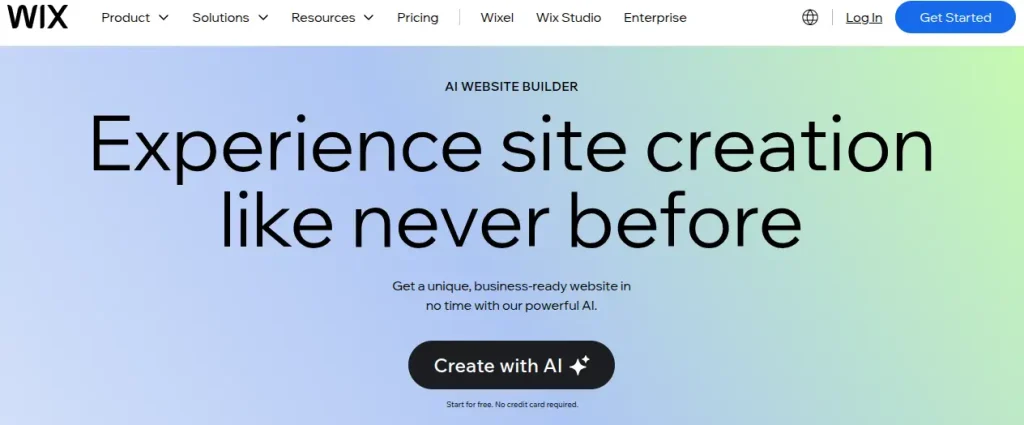 wix ai tool for website builder