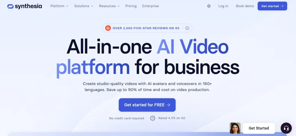 Synthesia video generator ai tool