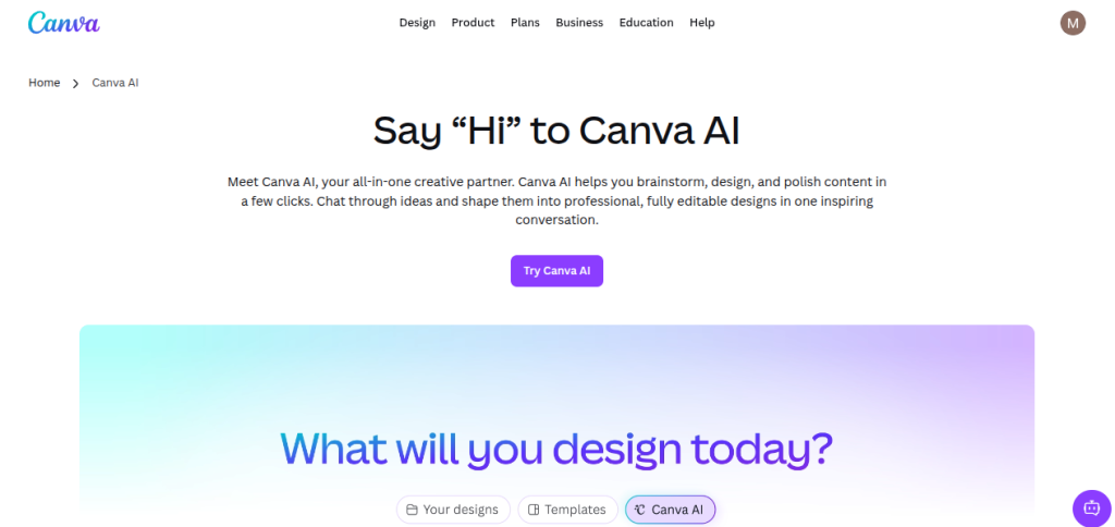 canva ai tool for designing images and videos