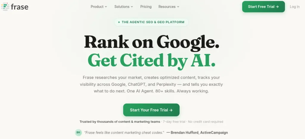 Frase ai marketing research tool