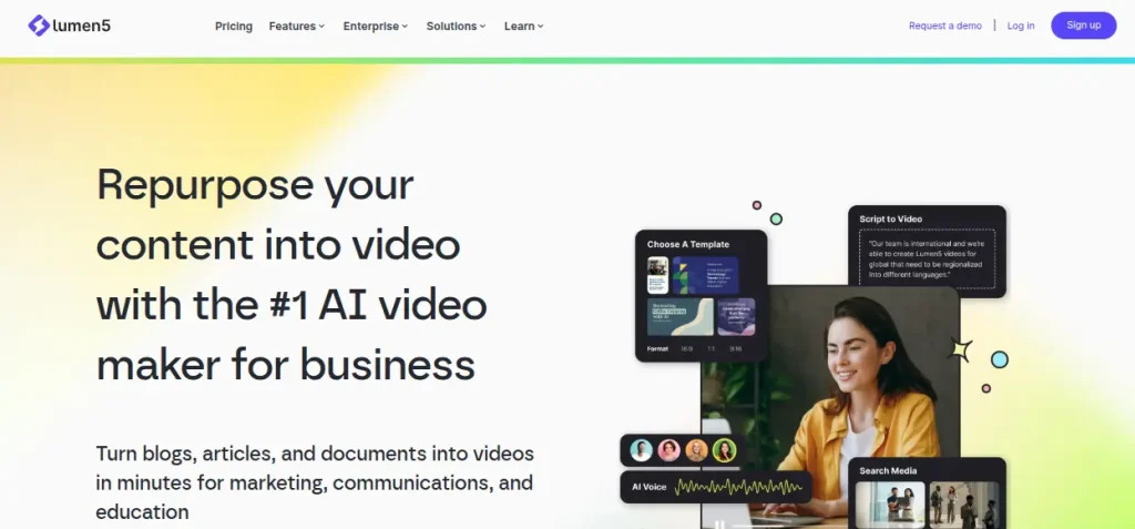lumen 5 ai video creation tool