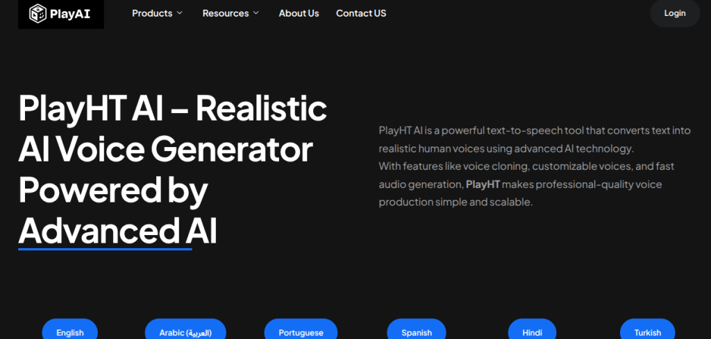 play ht ai voice generator