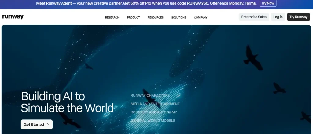 runway ml text to video and image generation tool