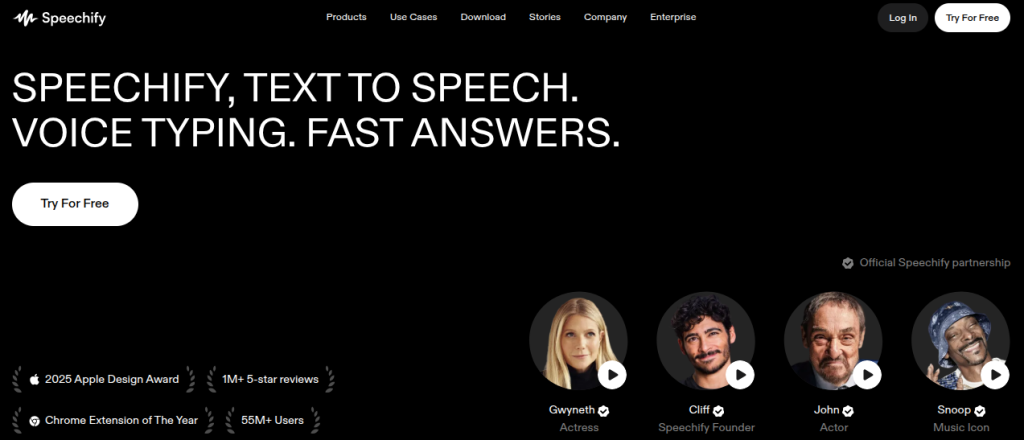 speechify text to voice generator
