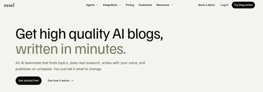 eesel ai blog writer