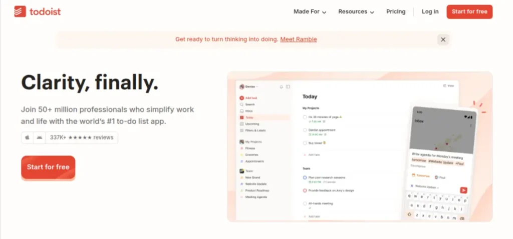 todoist ai productivity tool