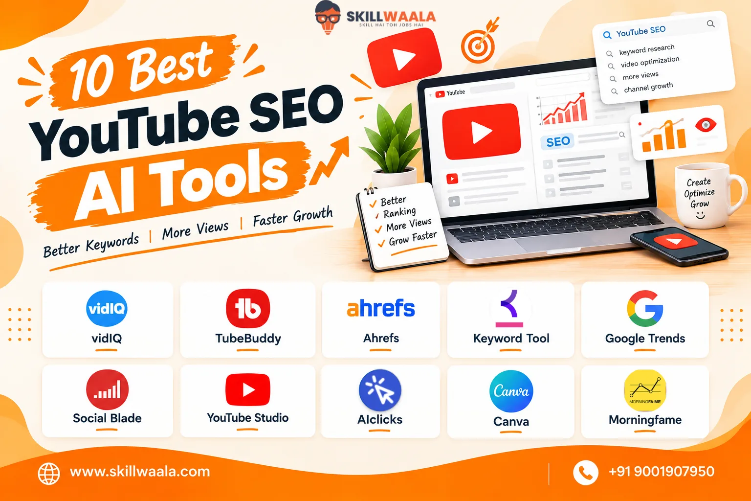 10 Best YouTube SEO AI Tools in 2026 to Grow Your Channel