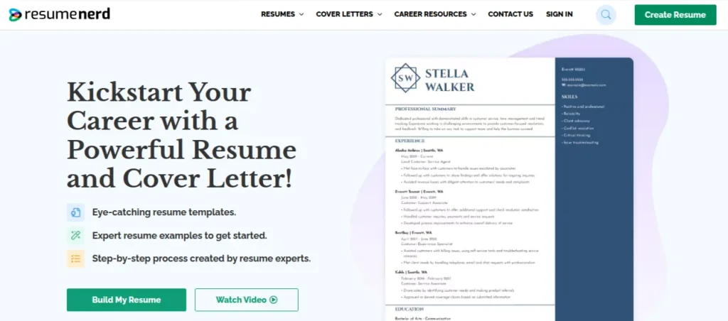 Create Your Resume in Minutes with Resumenerd