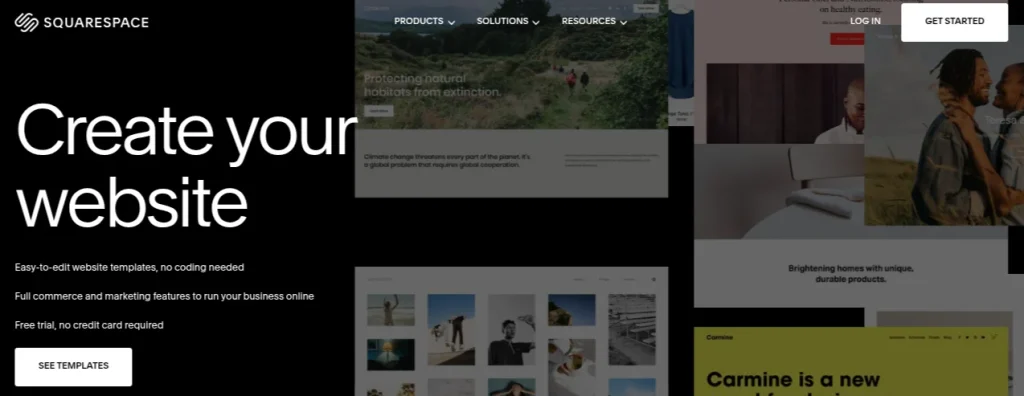 Create Your Website -Squarespace