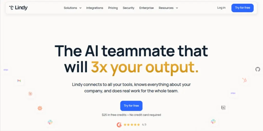 Lindy ai tool for team workflow