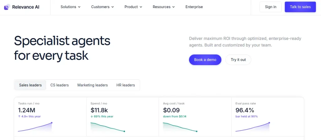 Relevance-AI tool for automation