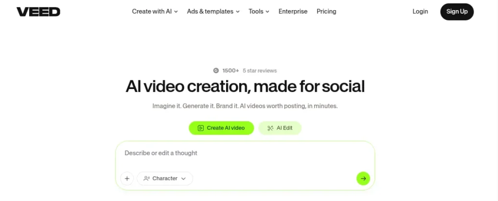 VEED.io ai tool