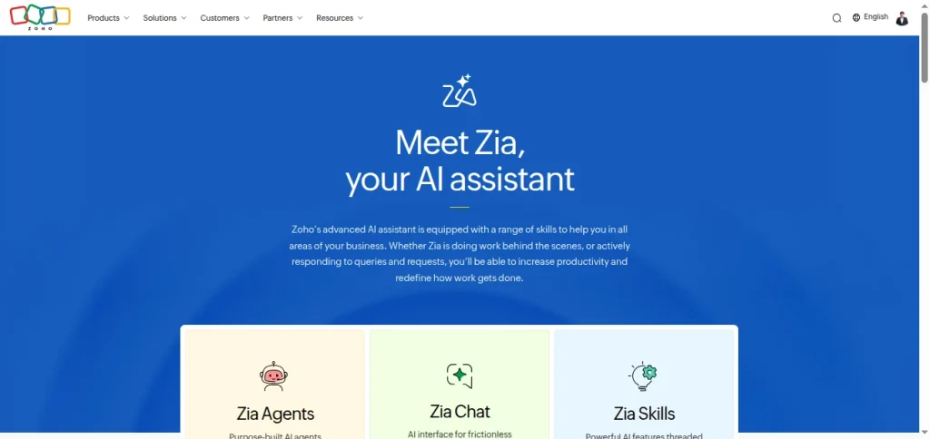 Zia-Zoho-s-AI-Assistant