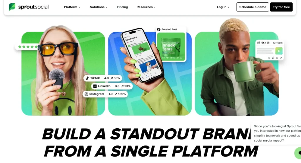 social media management tool sprout social ai