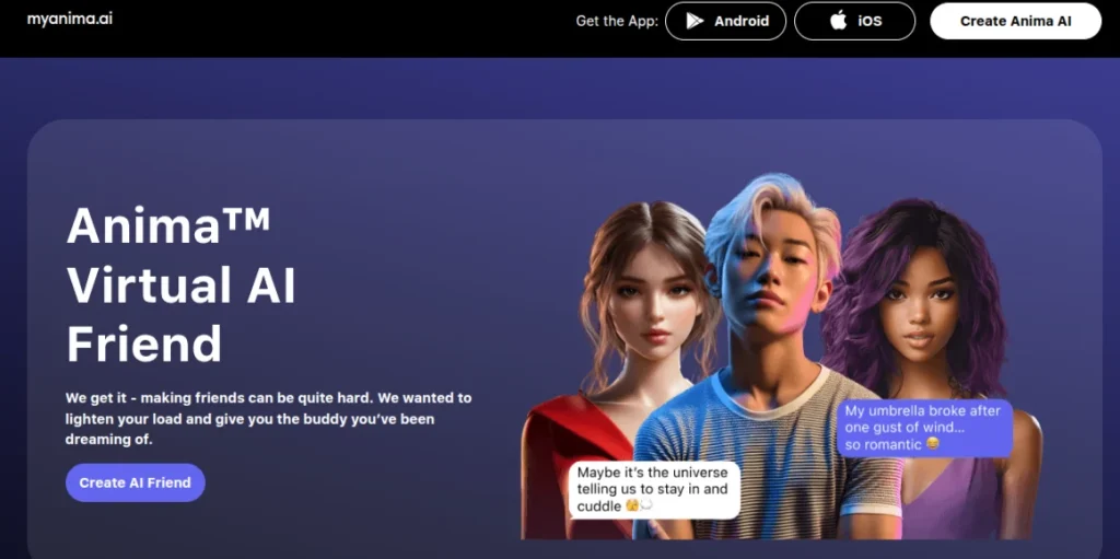 AI-Friend-Anima chat app