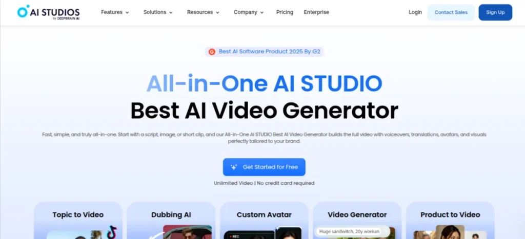 Best AI Video Generator-AI STUDIO