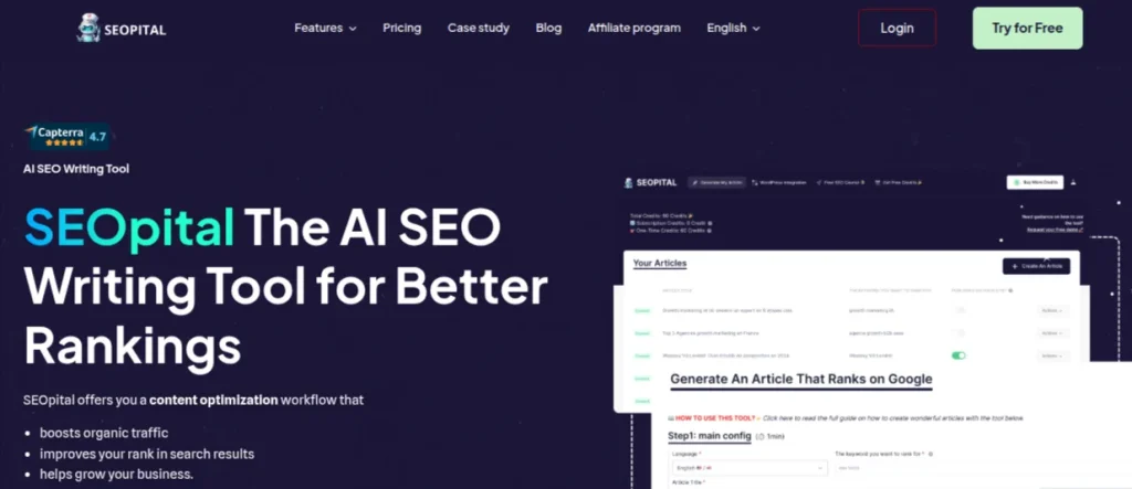 SEOpital seo writing tool