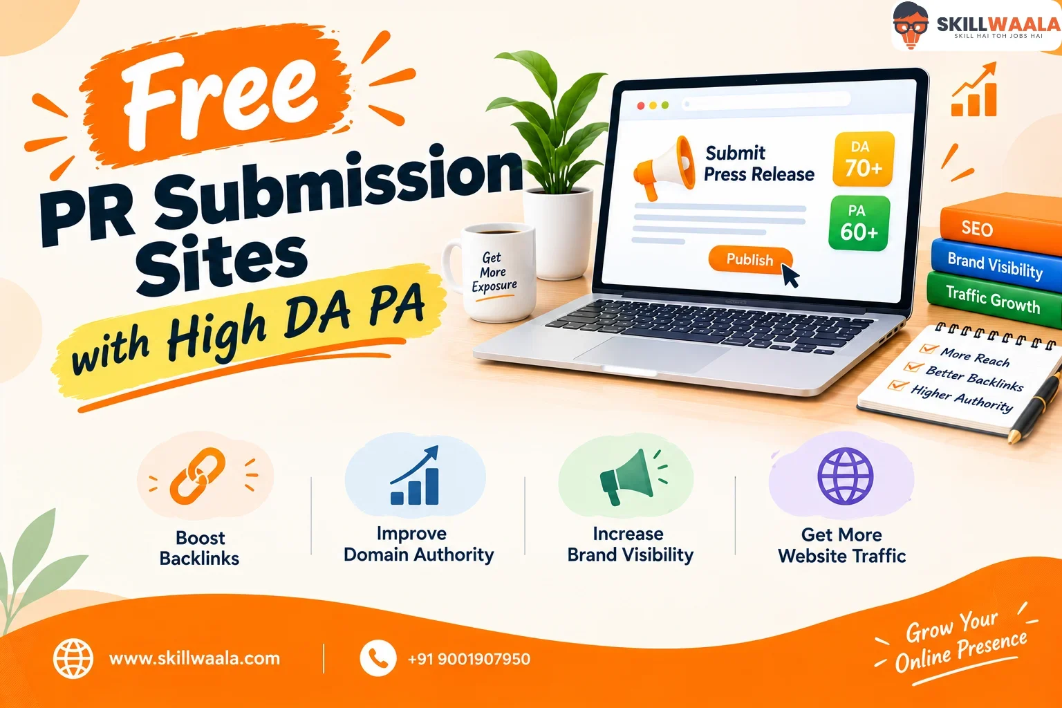 100 Best Free PR Submission Sites with High DA PA